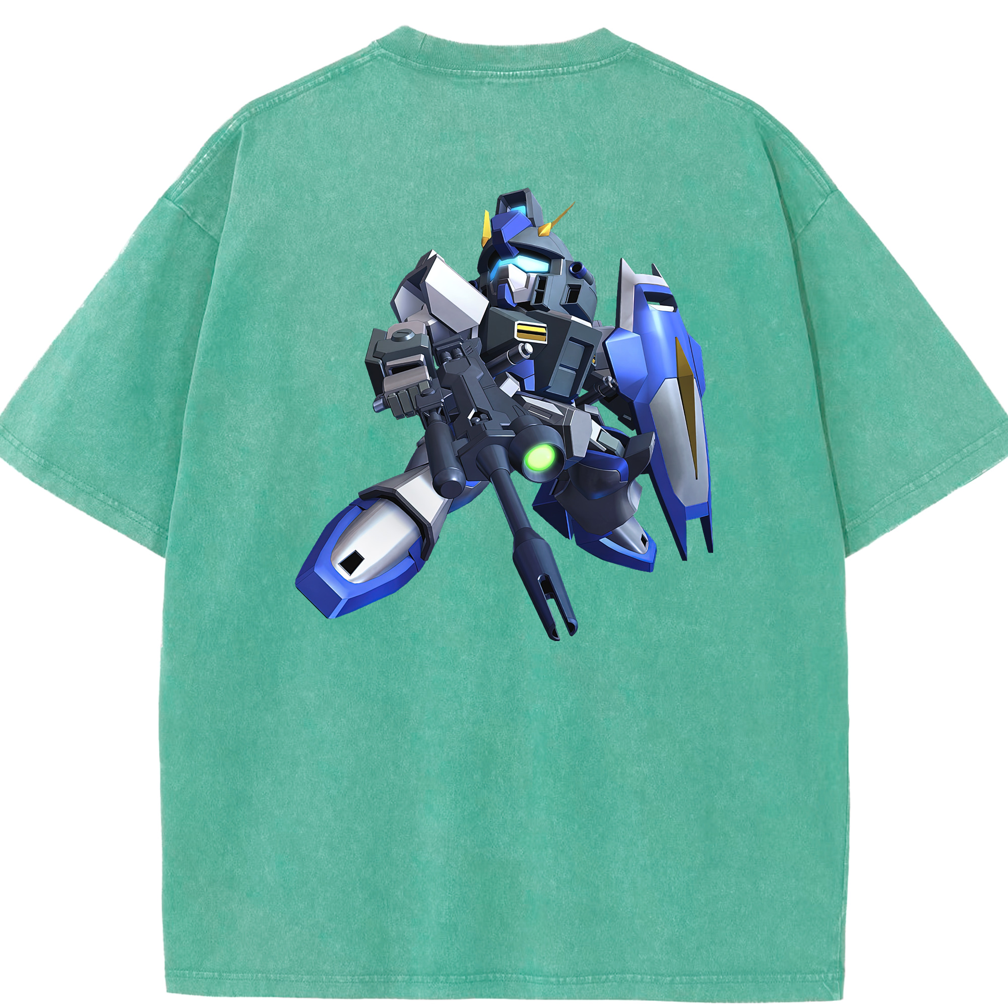 （画像用） 機動戦士ガンダム Mobile Suit Gundam 綿100% ヴィンテージ風 半袖Tシャツ（背面プリント）